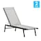 Flash Furniture Black/Gray Adjustable Chaise Lounge JJ-LC326-BLK-GRY-GG - alternate 6